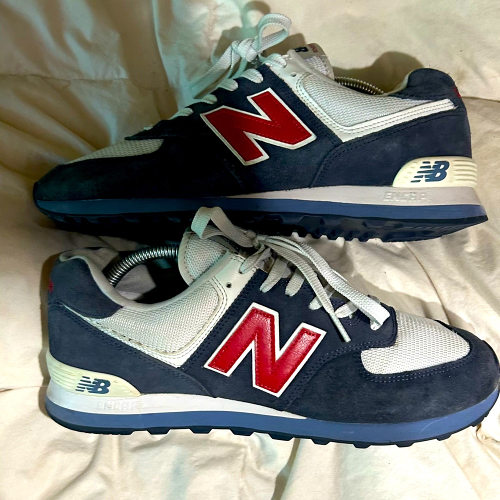 New Balance Men's Shoes - Navy, White, Red